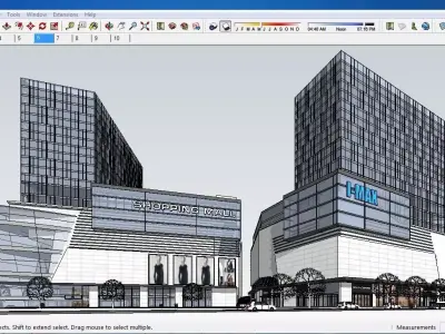 Sketchup Shopping Center A10 3D model