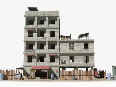 Slum X13 Low-poly 3D model purchase