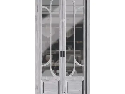Modern entrance door 07 3D model