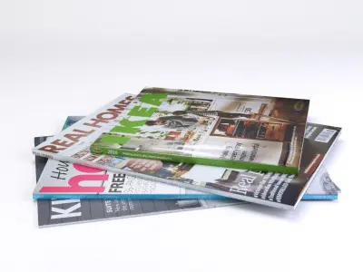 Magazines LOW POLY ikea Low-poly 3D model