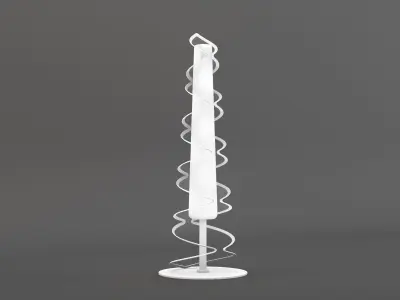 Floor Helix Lamp Low-poly 3D model