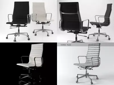 Aluminium Chair 119 3D model