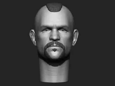Chuck Liddell The Iceman headsculpt 3D print model