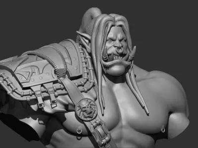 Gromash hellscream bust 3D print model