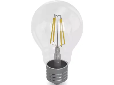 Light bulbs Long-Life Incandescent Bulb Low-poly 3D model