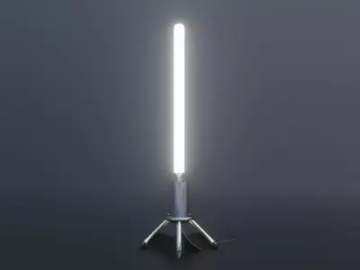 Scifi Standing light  - Game Ready PBR 3D Model Low-poly 3D model