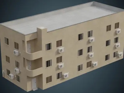 Building 6A Low-poly 3D model purchase