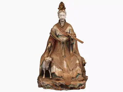 Deity Statue Sculpture08 3D model