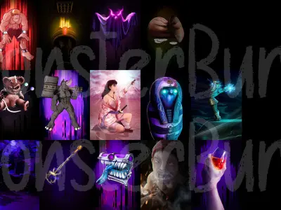 Light and Dark Card Pack 3D model