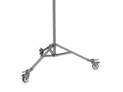 Stands - Wheels - Operating Poles Module Black 3D model