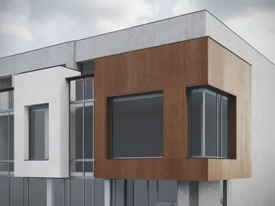 Modern Residential Building 016 3D model