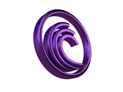 BitTorrent Coin v1 006 Low-poly 3D model