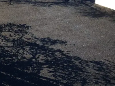 Seamless PBR Scanned Dark Asphalt Area Texture Texture