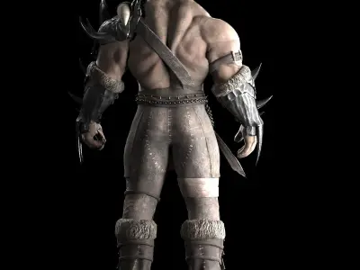 Orc warrior Low-poly 3D model