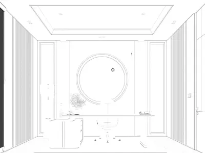 Design Home Interior Office Room Kiyomi 3D model