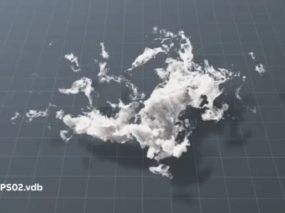 Volumetric clouds set  40 vdb files for render in vray corona 3D model