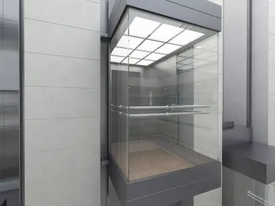 Glass Elevator 3D model