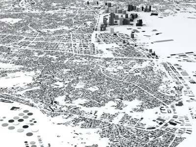 Yokohama Streets and Buildings 3D model