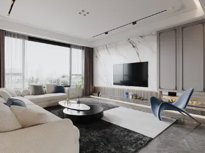 apartment interior scenes    3D model 26