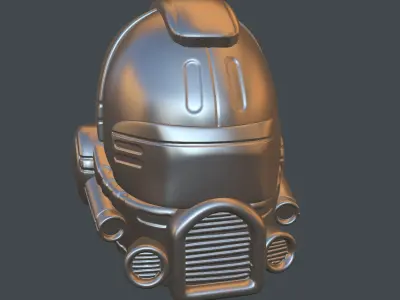 helmet high poly sculpt 3d printable ver 7 3D model 3D model 85