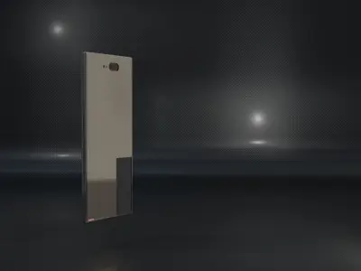 Phone metal door Free low-poly 3D model