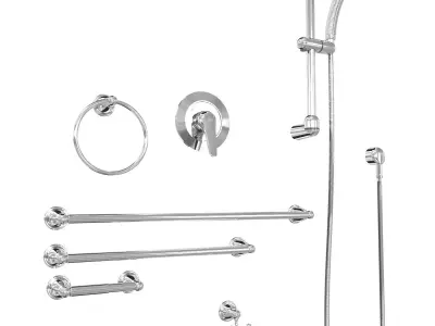 American standard bathroom plumbing fixtures 3D model