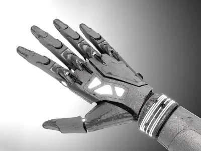 Robot hand dirt 3D model