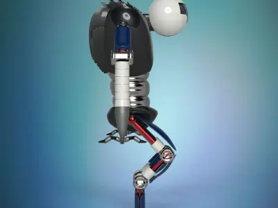 Robot soldier 3D model