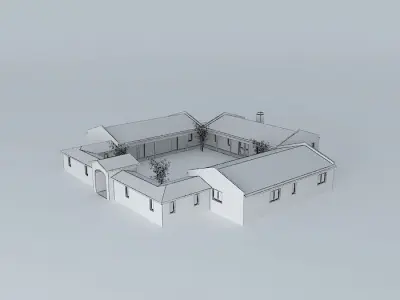 Pavillion house Free 3D model