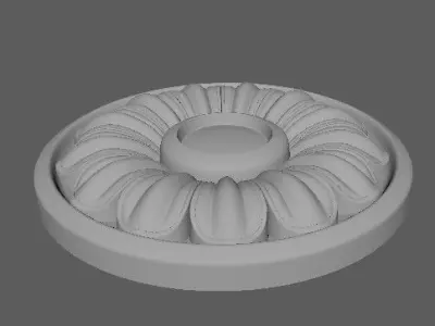 rosette flower 3D model 23