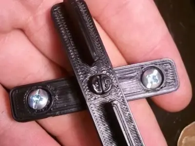 Simple window lock with screw holes Free 3D print model
