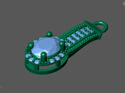 Women Pendants 3DM STL Pendant Renders Details 3D print model 3D print model