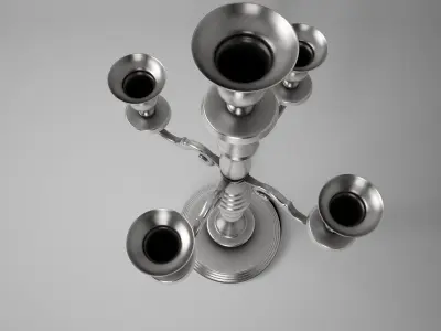 Antique Candle Holder 3D model buy