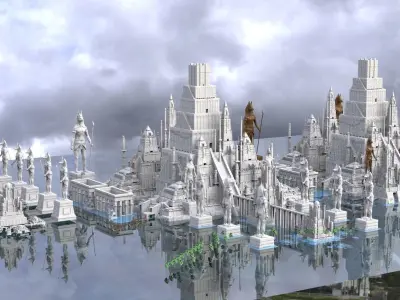 Ancient Egypt Kit bash Nile Full collection 1 3D model