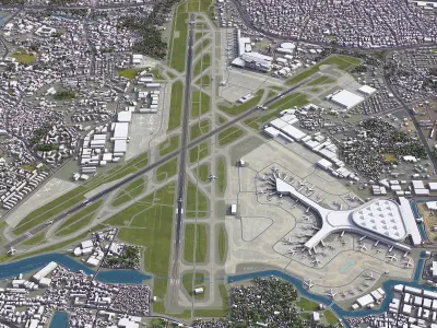 Mumbai - 3D Airport Model Low-poly 3D model