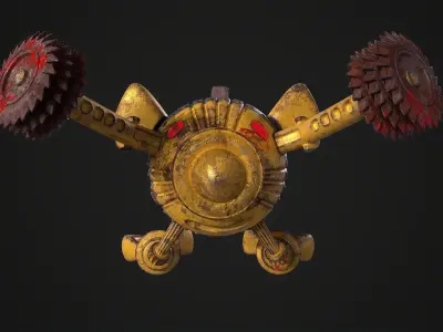 Drone Robot Droid Low-poly 3D model