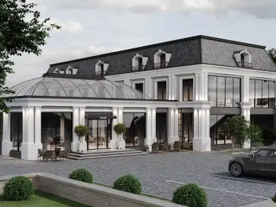 Cafe restaurant 3D model