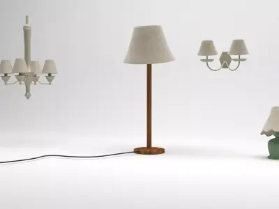Lamp cartoon 3D model