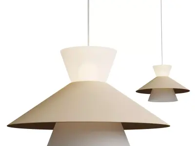 billy cotton bennett pendant lamp Low-poly 3D model