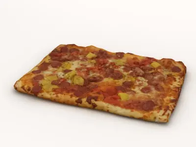 Pizza Slice 003 3D model