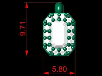 Pendant P183 3D Print Model 3D print model