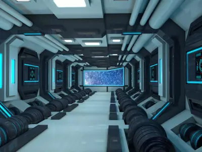Sci fi Interior 3D model 68