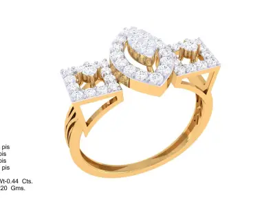  Women Ring MTL 3dm STL OBJ FBX Details 3D print model 99