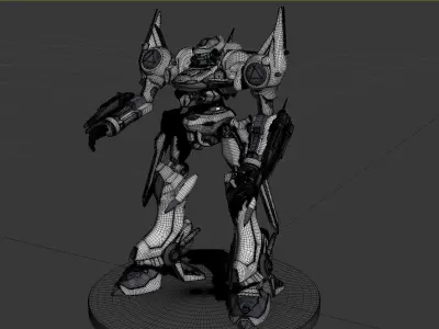 armored core robot 3D model