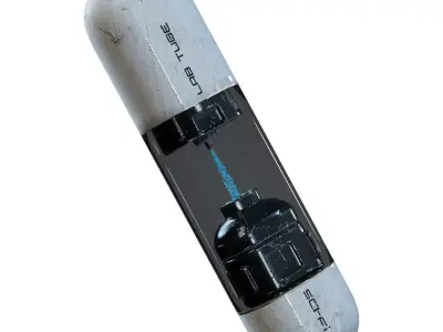 Sci Fi Lab Tube Low-poly 3D model