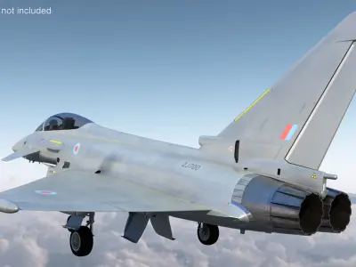  Eurofighter Typhoon Jet Rigged 