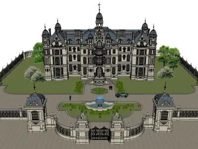 High-end-noble-villa area-01 3D model