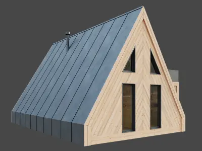 A-frame house 3D model