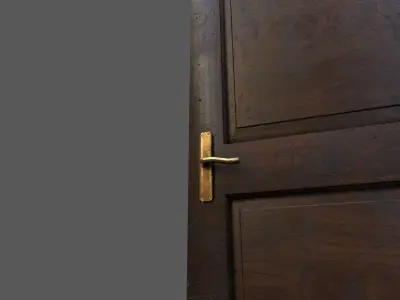 Old Wood Door Low-poly 3D model purchase