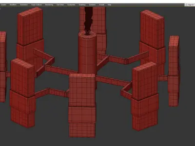 AVAIL BRASS MODERN Low-poly 3D model